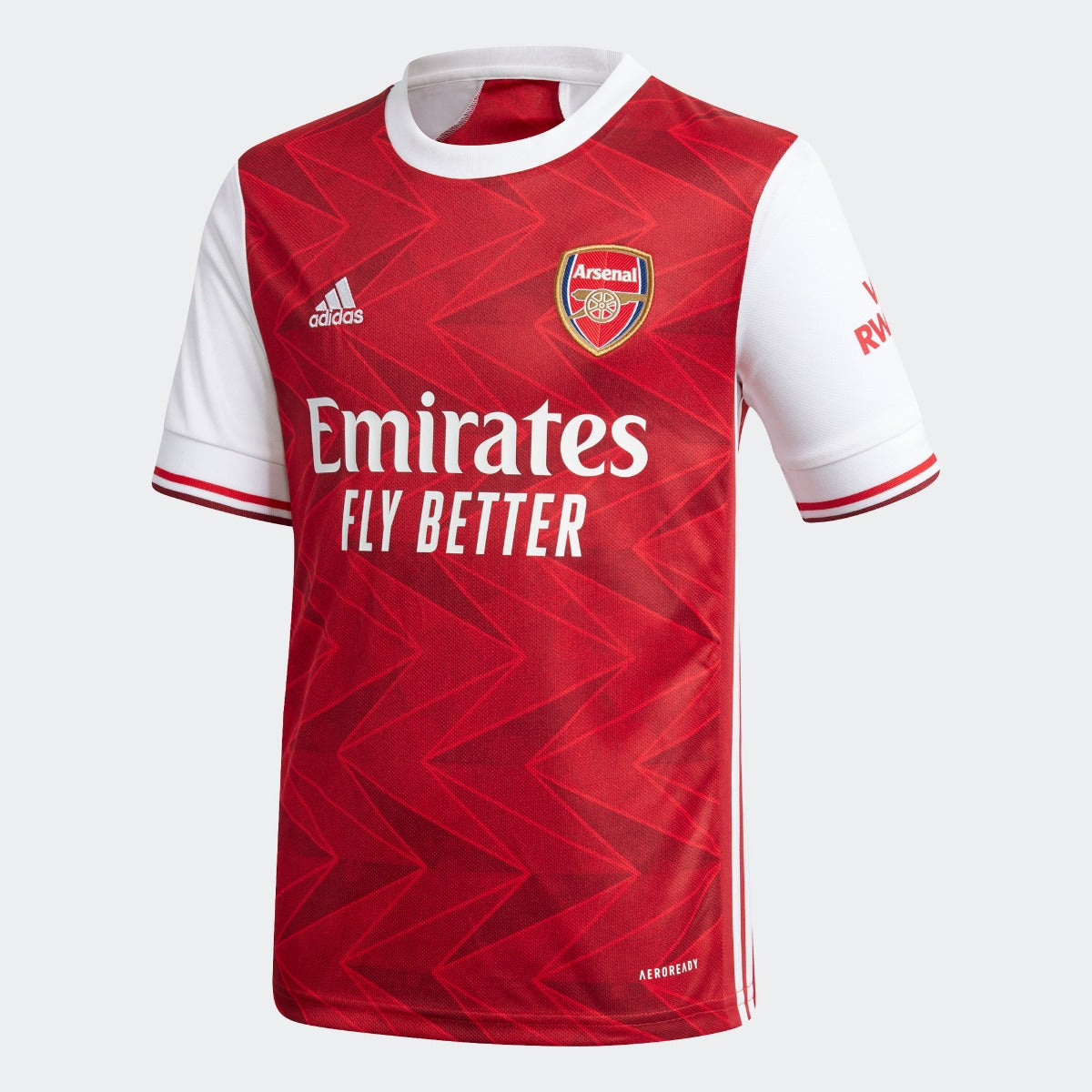 Adidas, Adidas 2020-21 Arsenal Maglia Home YOUTH - Rosso-Bianco