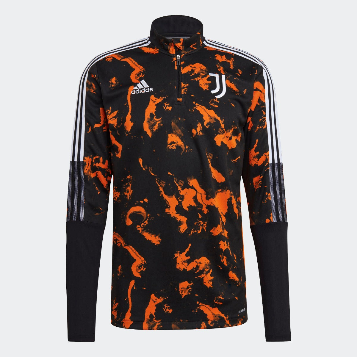 Adidas, Adidas 2020-21 Juventus AOP Top da allenamento - Nero-Arancione