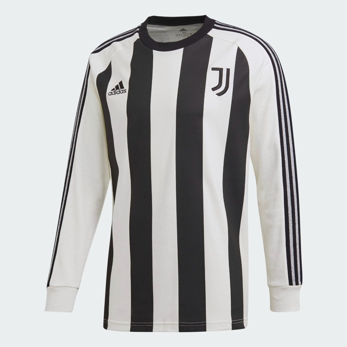 Adidas, Adidas 2020-21 Juventus icone Maglietta a maniche lunghe - Bianco-Nero