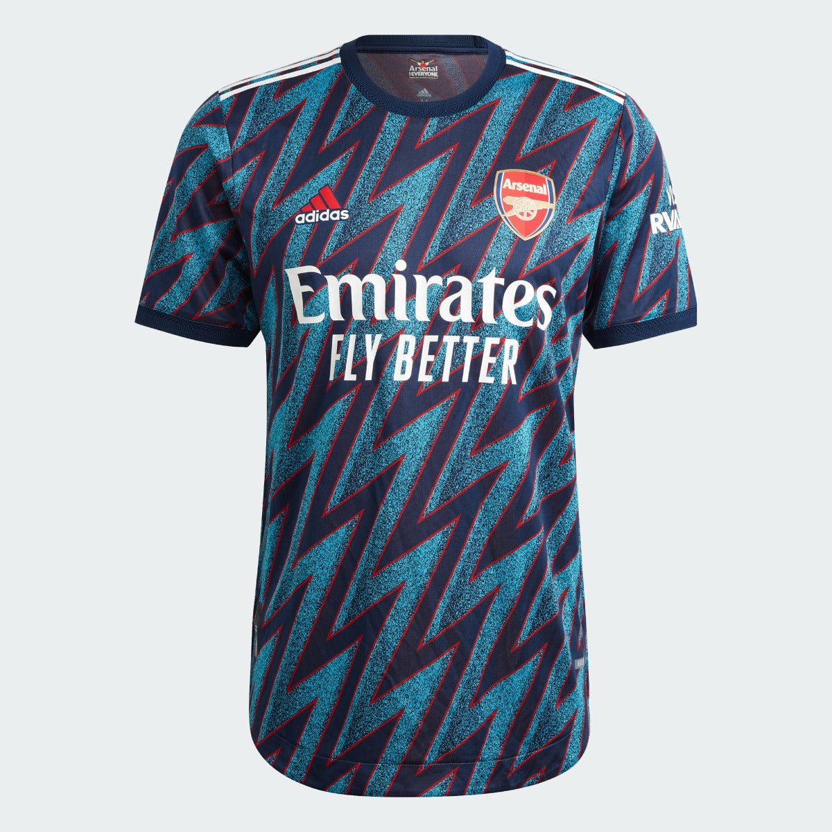 Adidas, Adidas 2021-22 Arsenal Autentico Terza Maglia - Blu Mistero