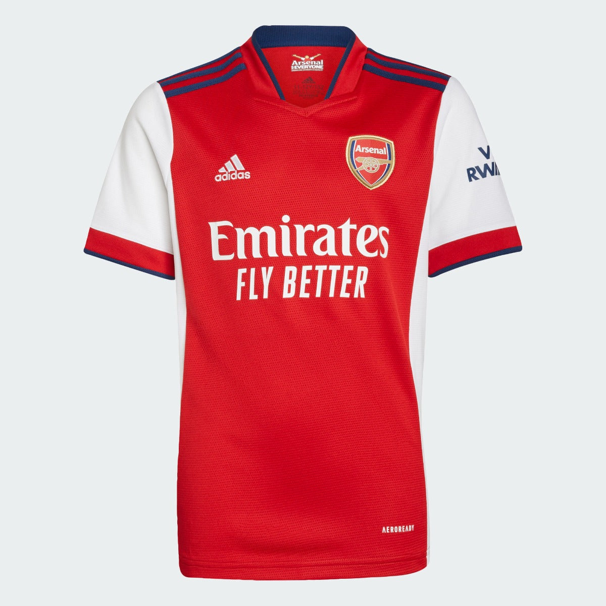 Adidas, Adidas 2021-22 Arsenal Maglia Home Giovane - Scarlatto-Bianco