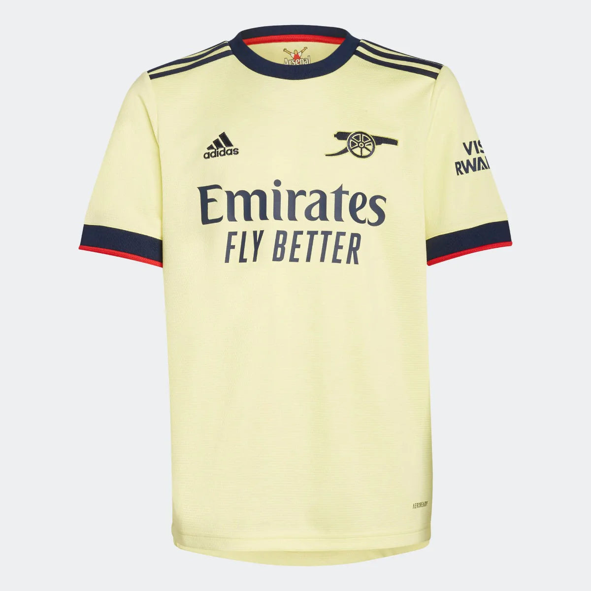 Adidas, Adidas 2021-22 Arsenal Maglia da trasferta - Perla Citrino