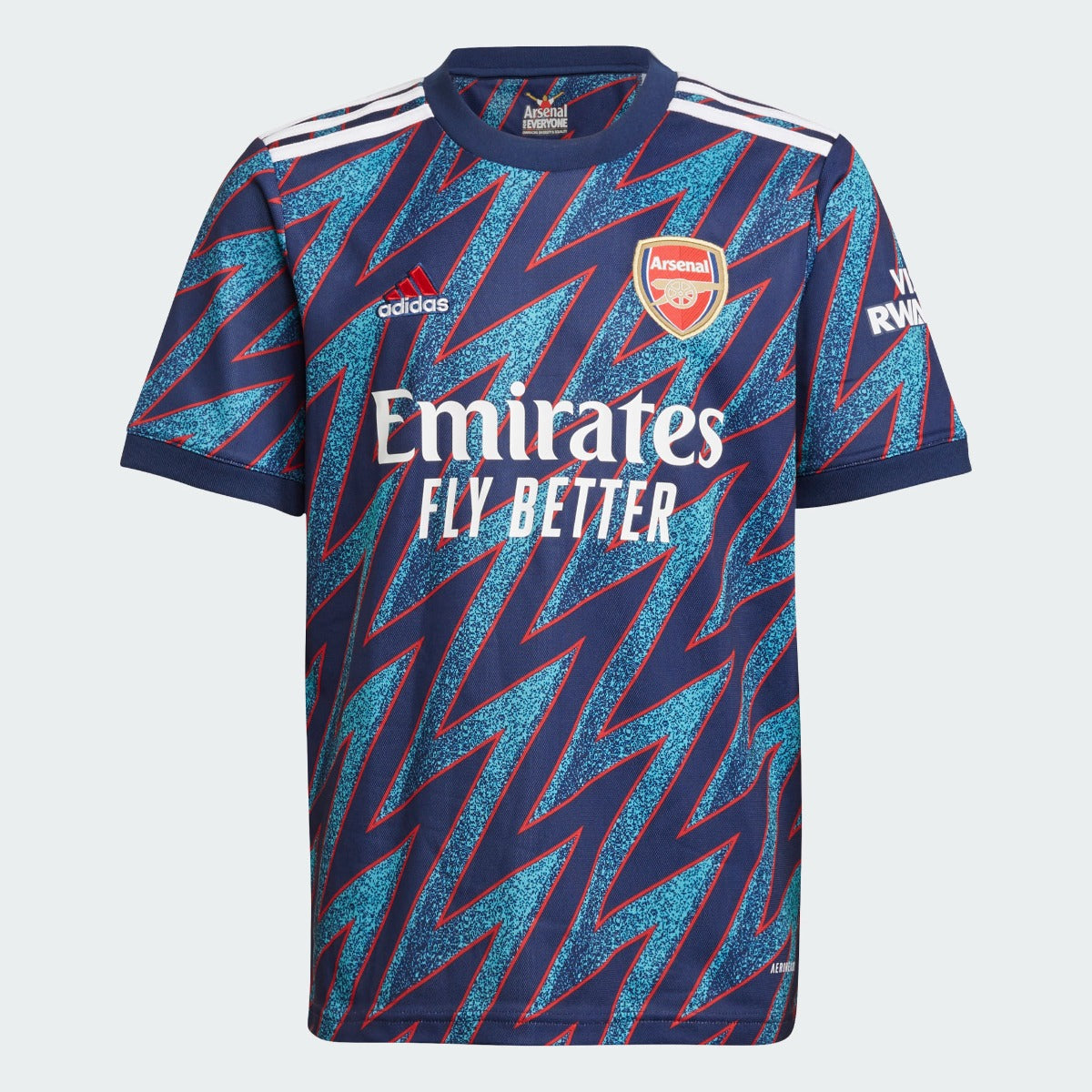 Adidas, Adidas 2021-22 Arsenal Terza Maglia Giovanile - Blu Mistero
