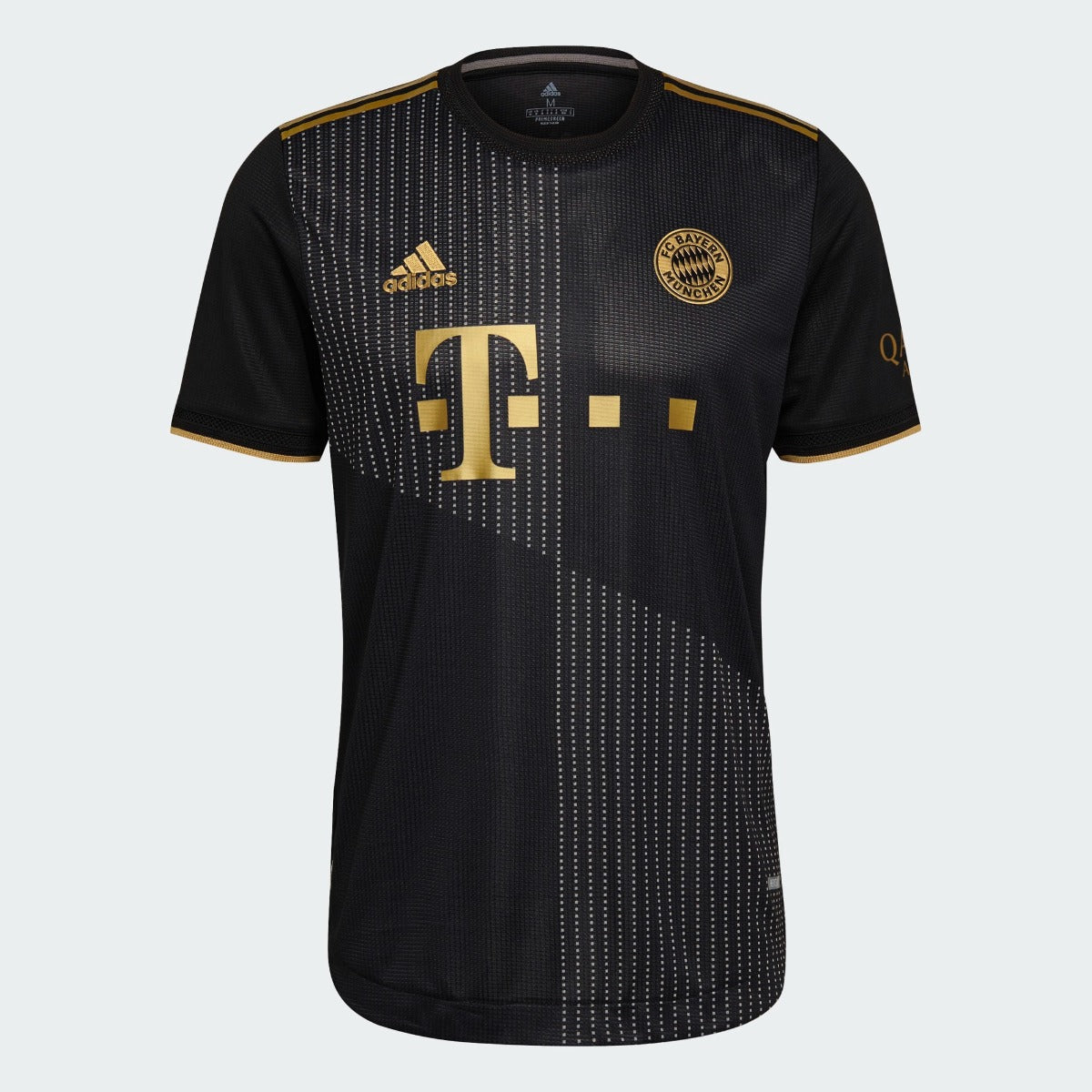 Adidas, Adidas 2021-22 Bayern Munchen Maglia da trasferta autentica - Nero-oro