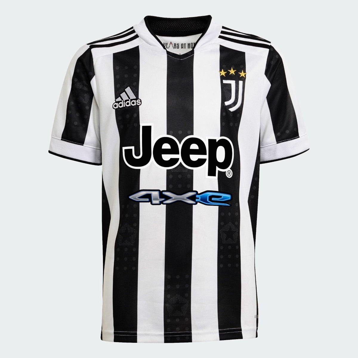 Adidas, Adidas 2021-22 Juventus Maglia Home Giovani - Bianco-Nero