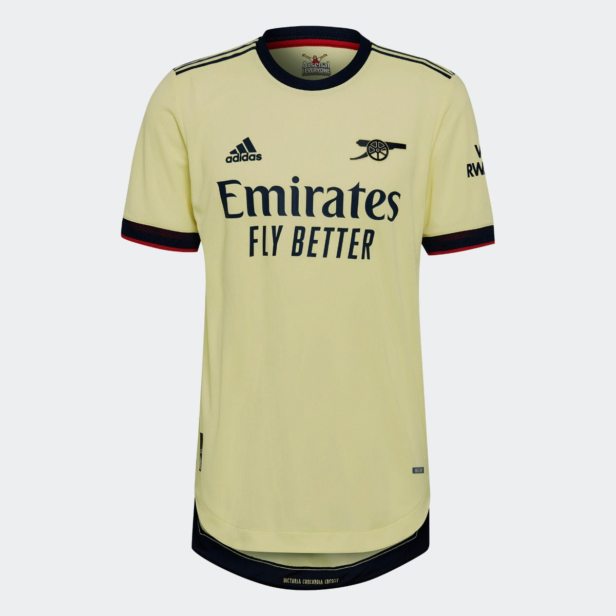 Adidas, Adidas 2021-22 Maglia Arsenal Authentic Away - Perla Citrino