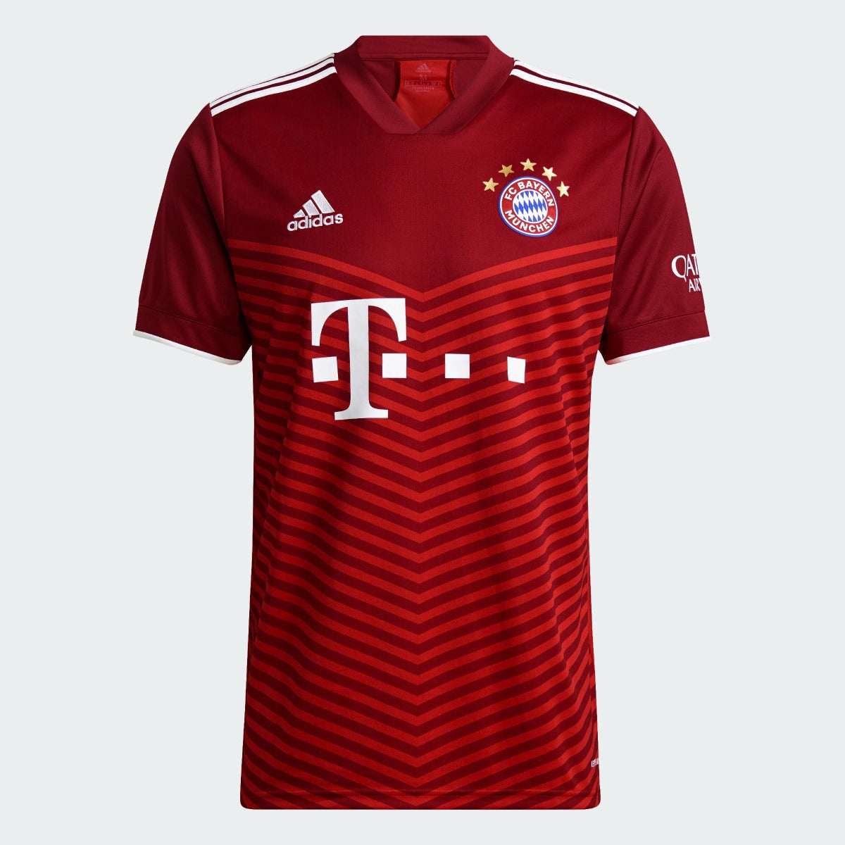 Adidas, Adidas 2021-22 Maglia home del Bayern Monaco - Rosso scuro