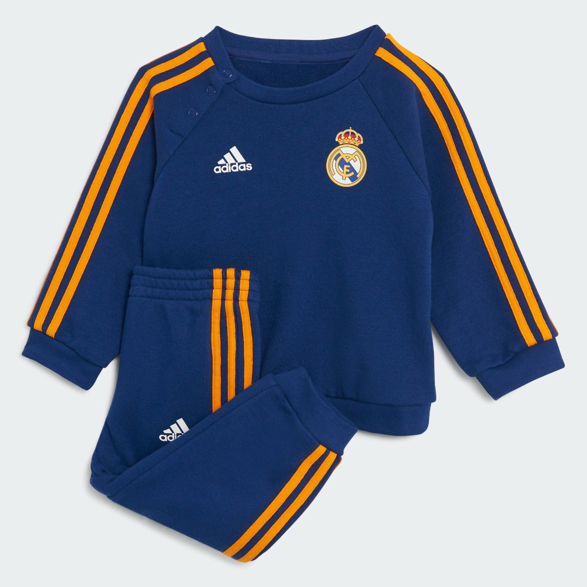 Adidas, Adidas 2021-22 Real Madrid 3 Stripes Baby Jogger - Victory Blue