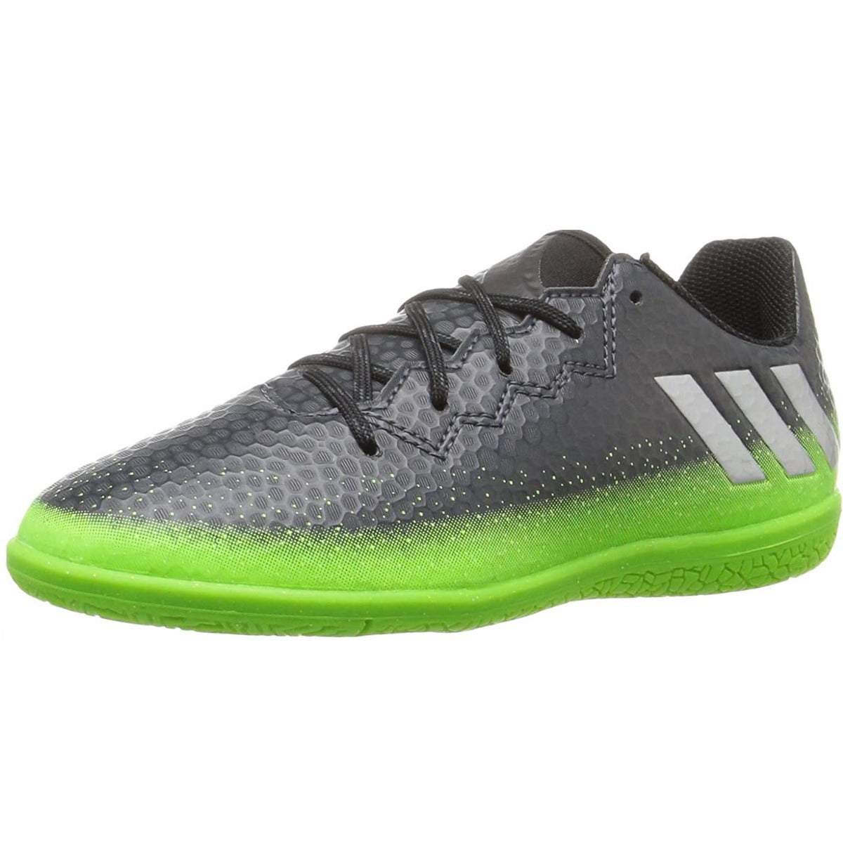 Adidas, Adidas JR Messi 16.3 IN Grigio Scuro-Neon Verde