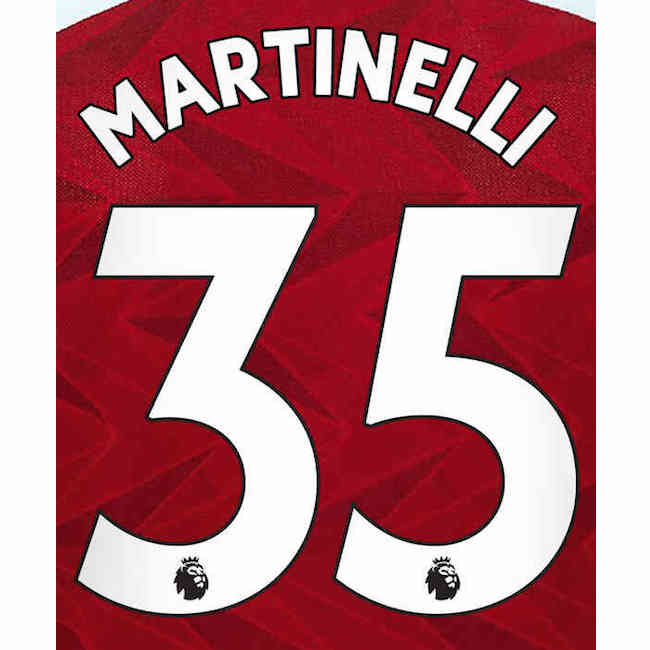 Uni Sport, Arsenal 2019/22 Home Martinelli #35 Maglia Nome Set
