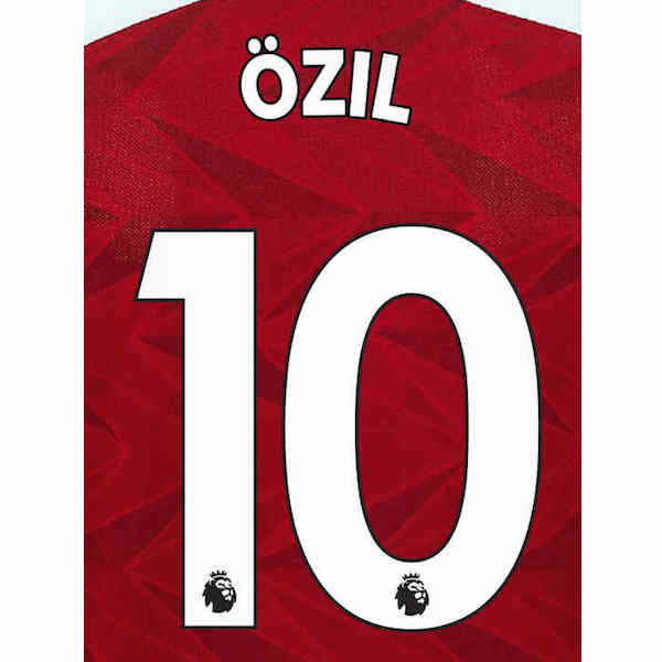 Uni Sport, Arsenal 2019/22 Home Ozil #10 Maglia Nome Set