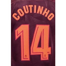 ID sportivo, Barcellona 2017/18 Terza maglia Coutinho #14 Set nome maglia