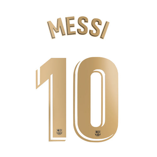 Uni Sport, Barcellona 2020/21 In trasferta Maglia Messi #10 Giovane Nome Set