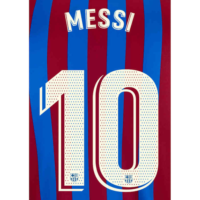 Uni Sport, Barcellona 2021/22 Home Messi #10 Maglia Giovanile Nome Set
