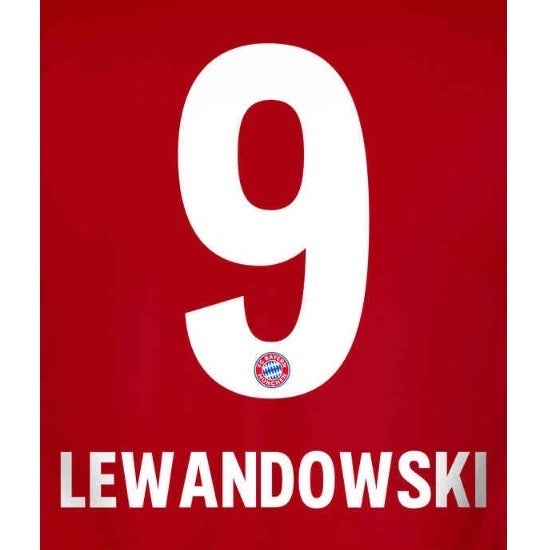 Uni Sport, Bayern Monaco 2019/21 Home Lewandowski #9 Maglia giovanile Nome Set