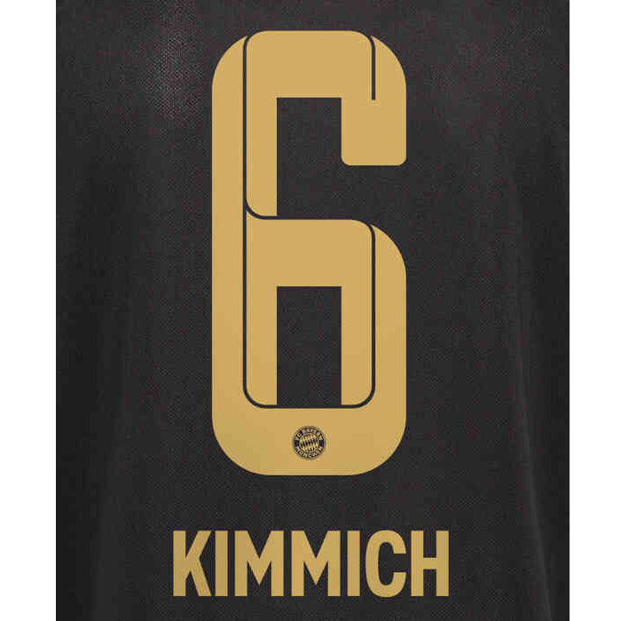 Uni Sport, Bayern Monaco 2021/22 In trasferta Kimmich #6 Maglia Nome Set