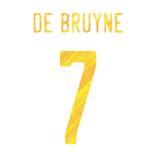 Uni Sport, Belgio 2020/21 Home De Bruyne #7 Maglia Nome Set