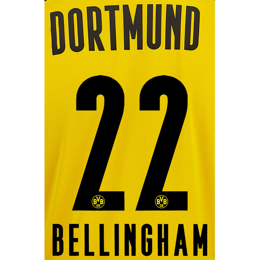 Uni Sport, Borussia Dortmund 2021/22 Casa Bellingham #22 Maglia Nome Set