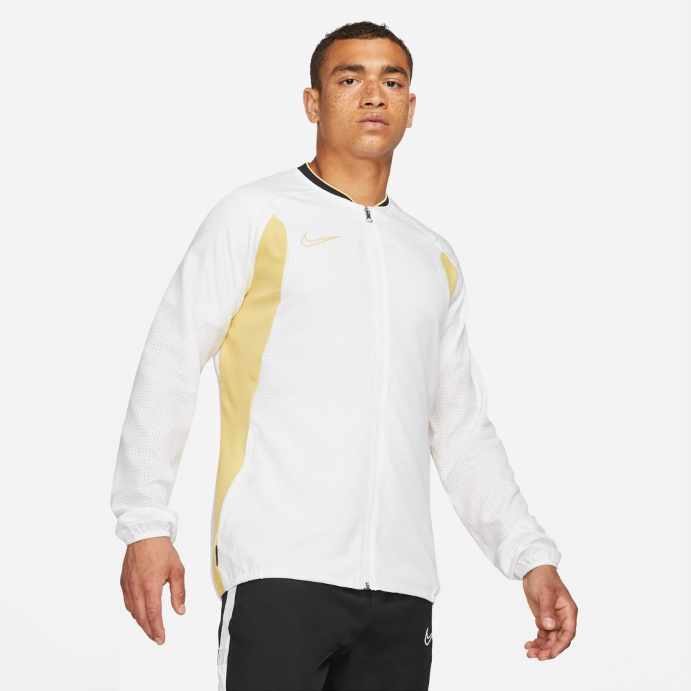Nike, Giacca Nike Dry-Fit Academy AWF - Bianco-Oro