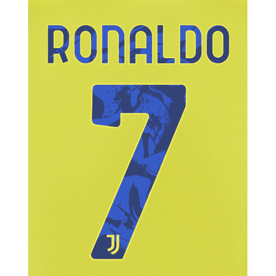 ID sportivo, Juventus 2021/22 Terza Maglia Ronaldo #7 YOUTH Nome Set