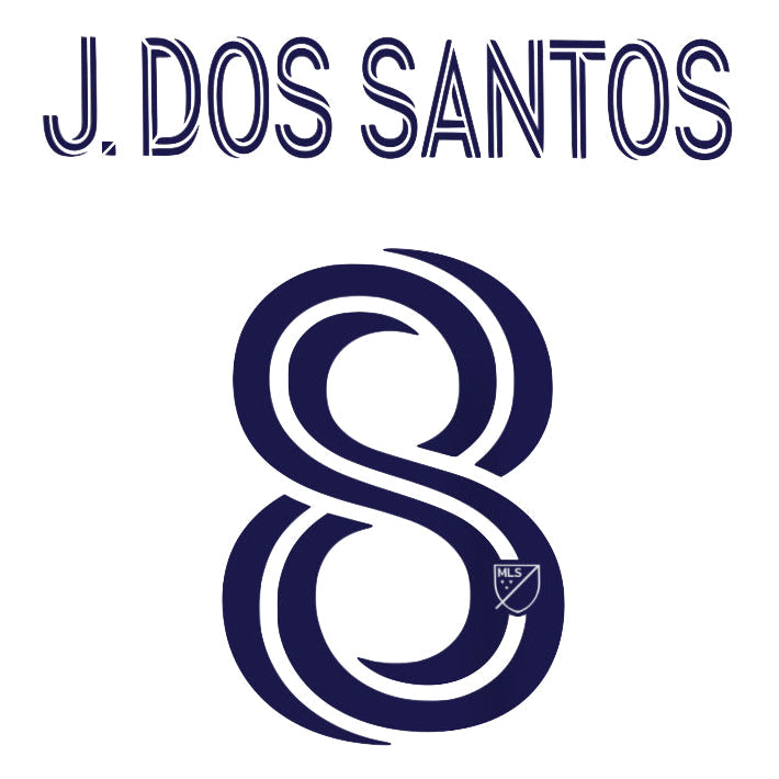 Uni Sport, LA Galaxy 2020/22 Home J. Dos Santos #8 Maglia Nome Set