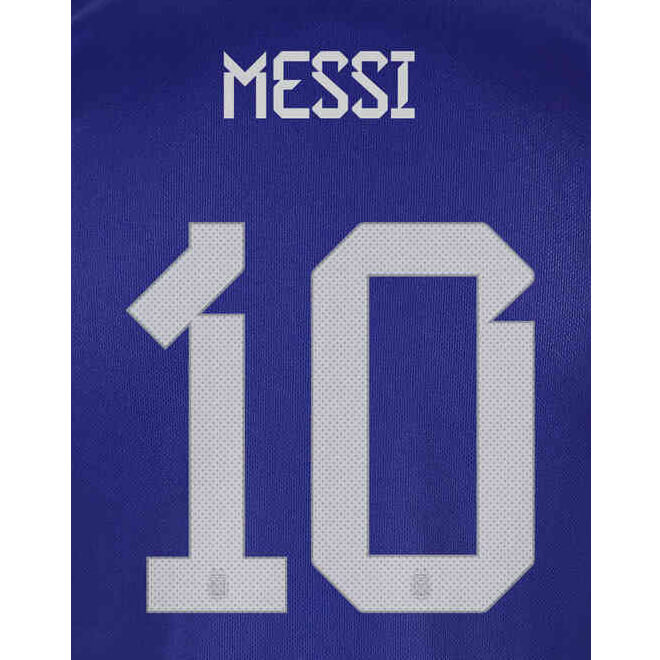 ID sportivo, Maglia Argentina 2022-23 in trasferta Messi #10 Set Nome