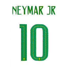 ID sportivo, Maglia Brasil 2018 Youth Home Neymar JR #10 Nome Set
