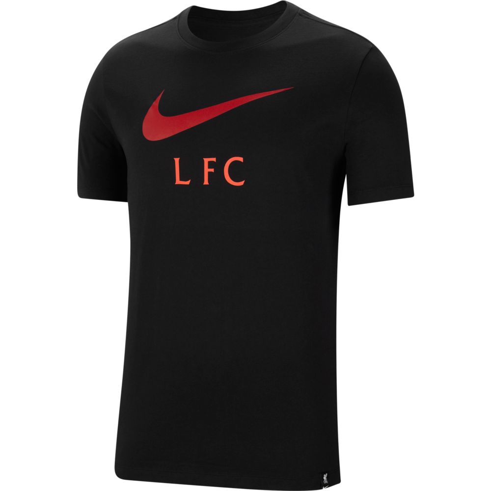 Nike, Maglia Club Swoosh Nike 2021-22 Liverpool - Nero-Rosso