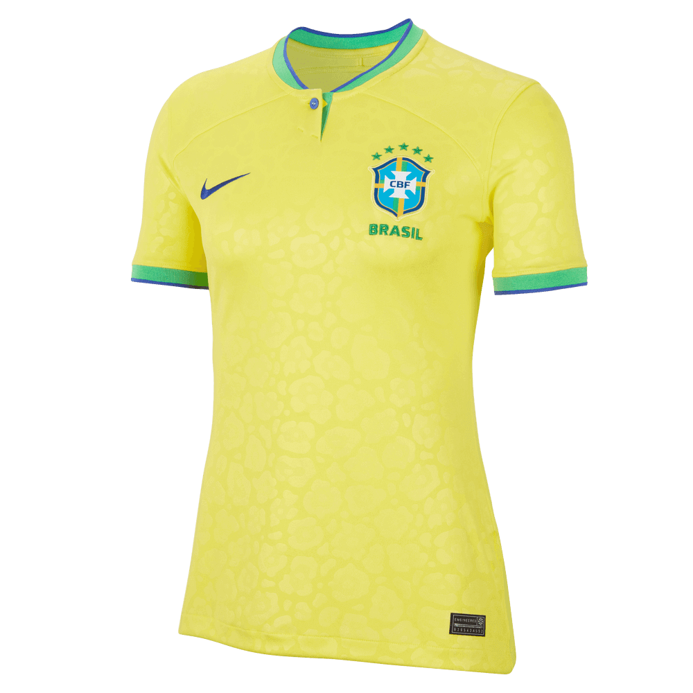 Nike, Maglia Home Nike 2022-23 Brasile Donna - Giallo