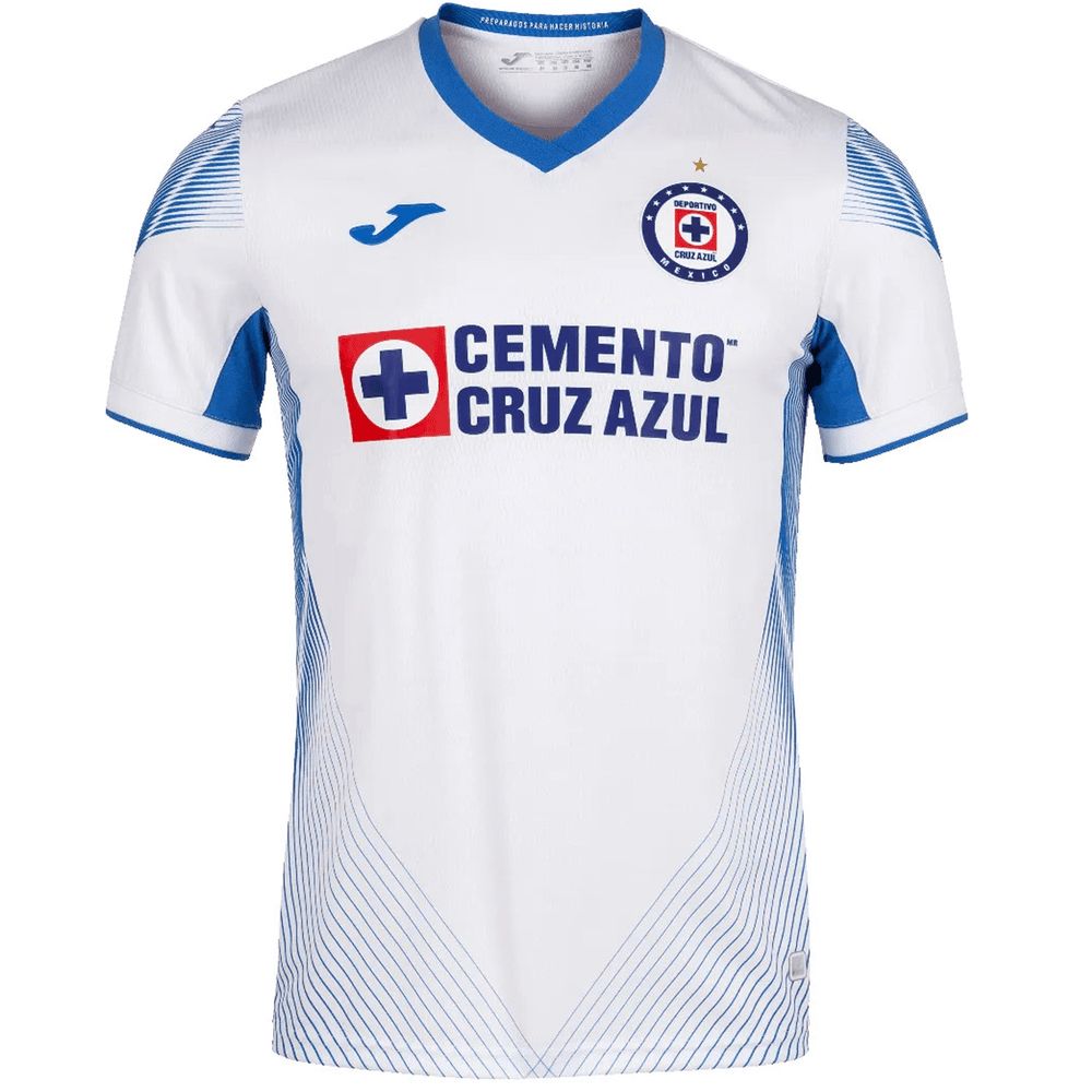 Joma, Maglia Joma 2021-22 Cruz Azul Away (con stella) - Bianco-Royal