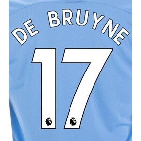 Uni Sport, Maglia Man City 2019/20 Home De Bruyne #17 Nome Set