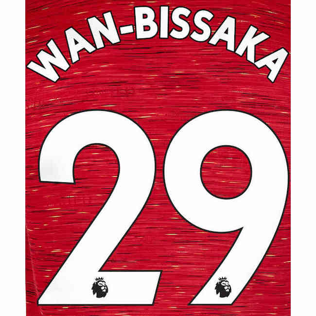 Uni Sport, Maglia Manchester United 2019/22 Home Wan Bissaka #29 Nome Set