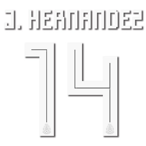 Uni Sport, Maglia Messico 2018 Home J.Hernandez #14 Set Nome