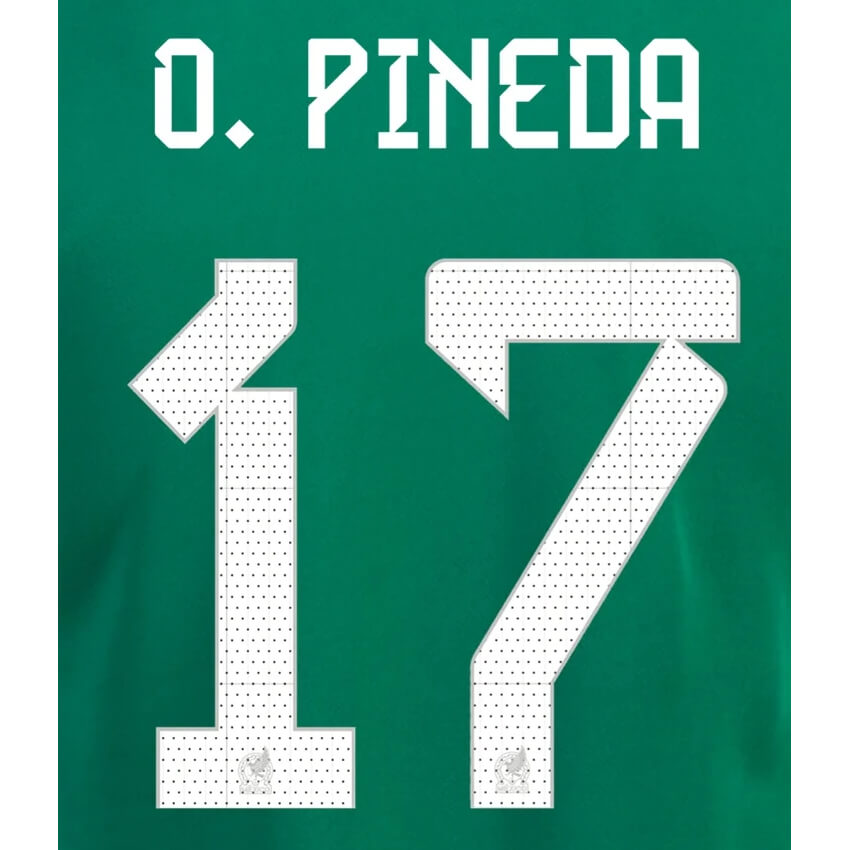Uni Sport, Maglia Messico 2022-23 Home O. Pineda #17 Set Nome
