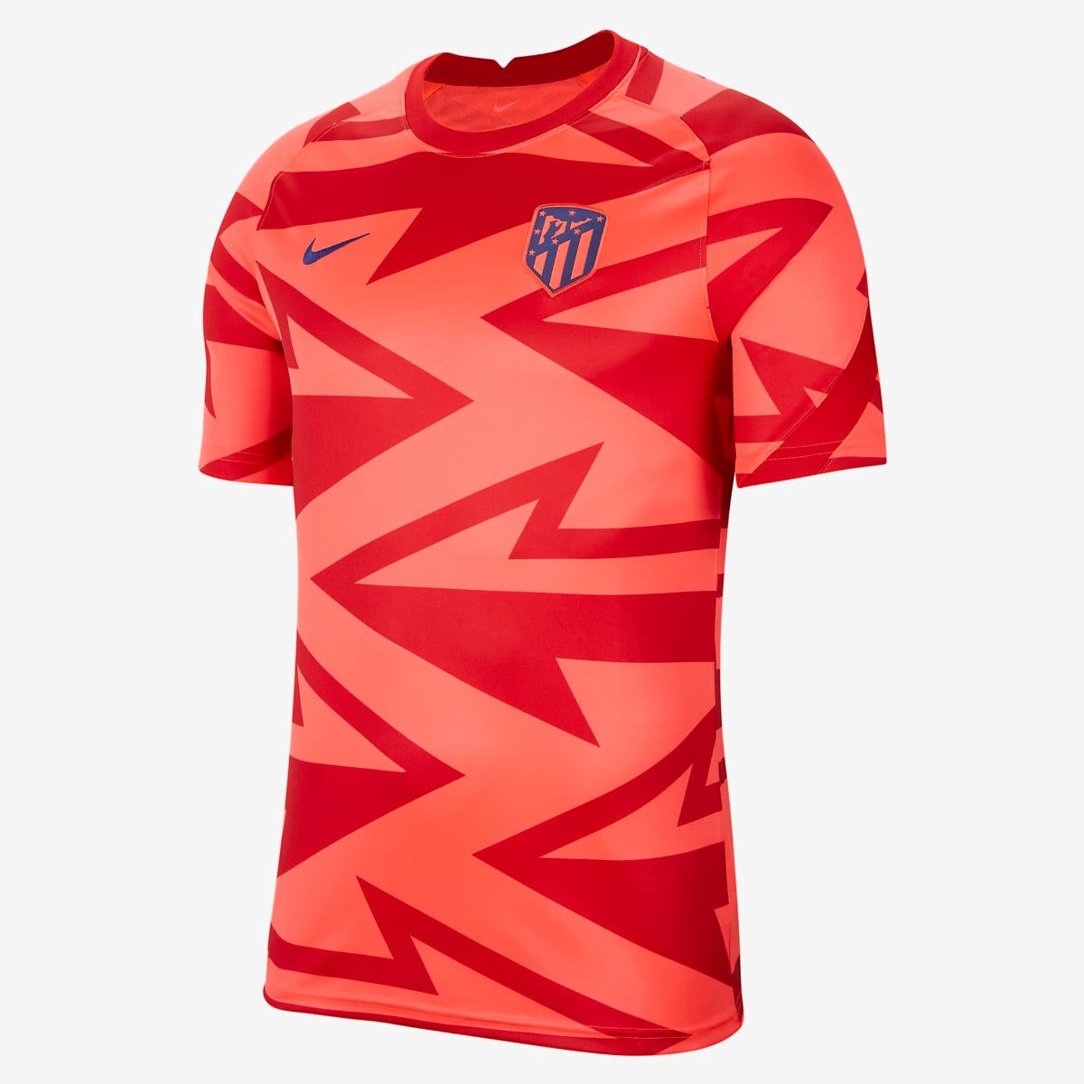 Nike, Maglia Nike 2021-22 Atletico Madrid Dry-Fit Pre-Match SS - Cremisi