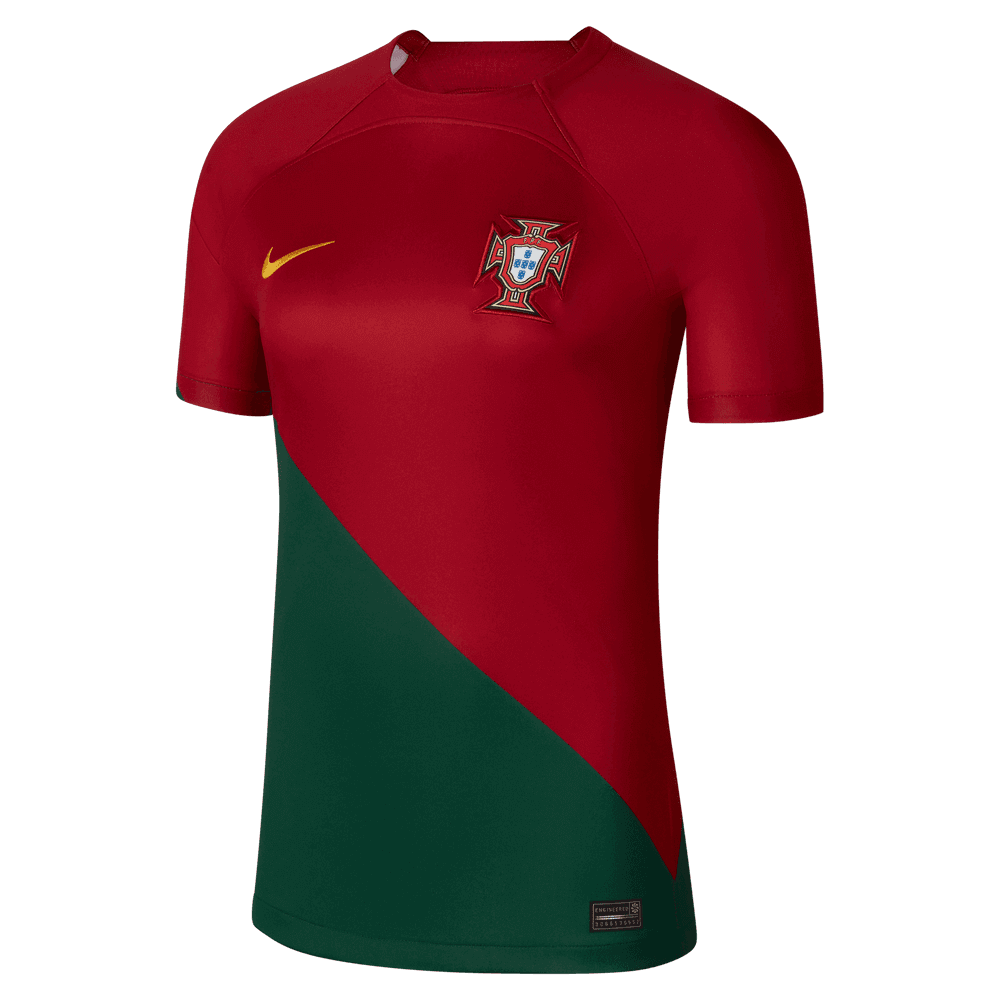 Nike, Maglia Nike 2022-23 Portogallo Stadium Home Donna - Rosso-Verde
