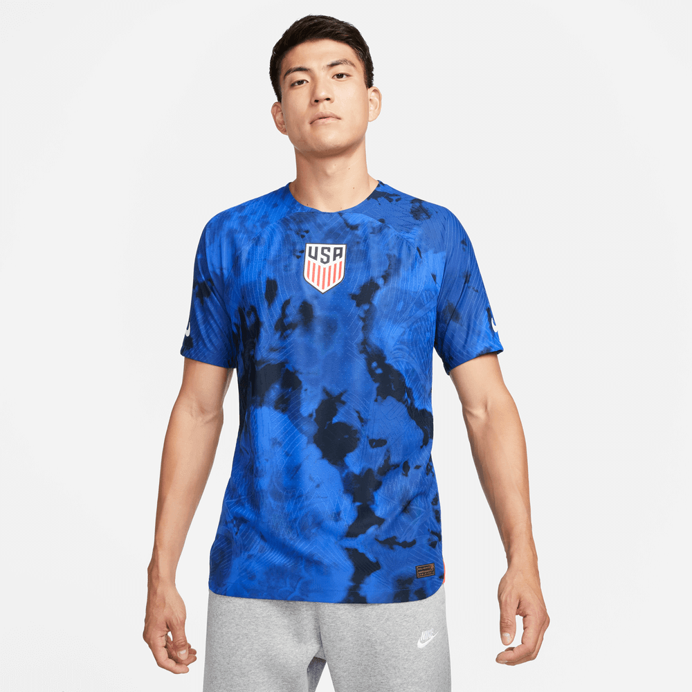 Nike, Maglia Nike 2022-23 USA Away Vapor Match Authentic Blu brillante