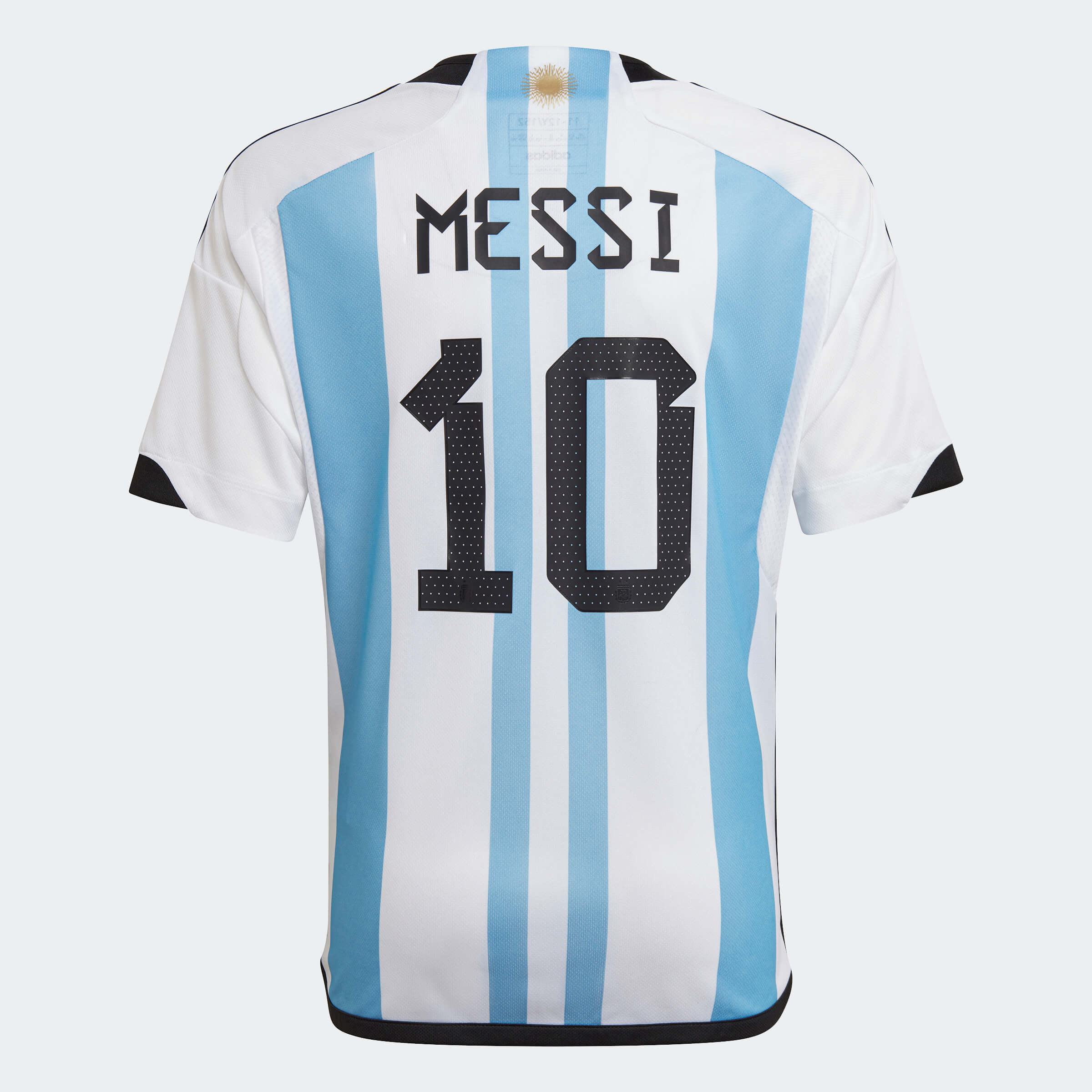 Adidas, Maglia adidas 2022-23 Argentina Home Messi #10 - Bianco-Blu chiaro