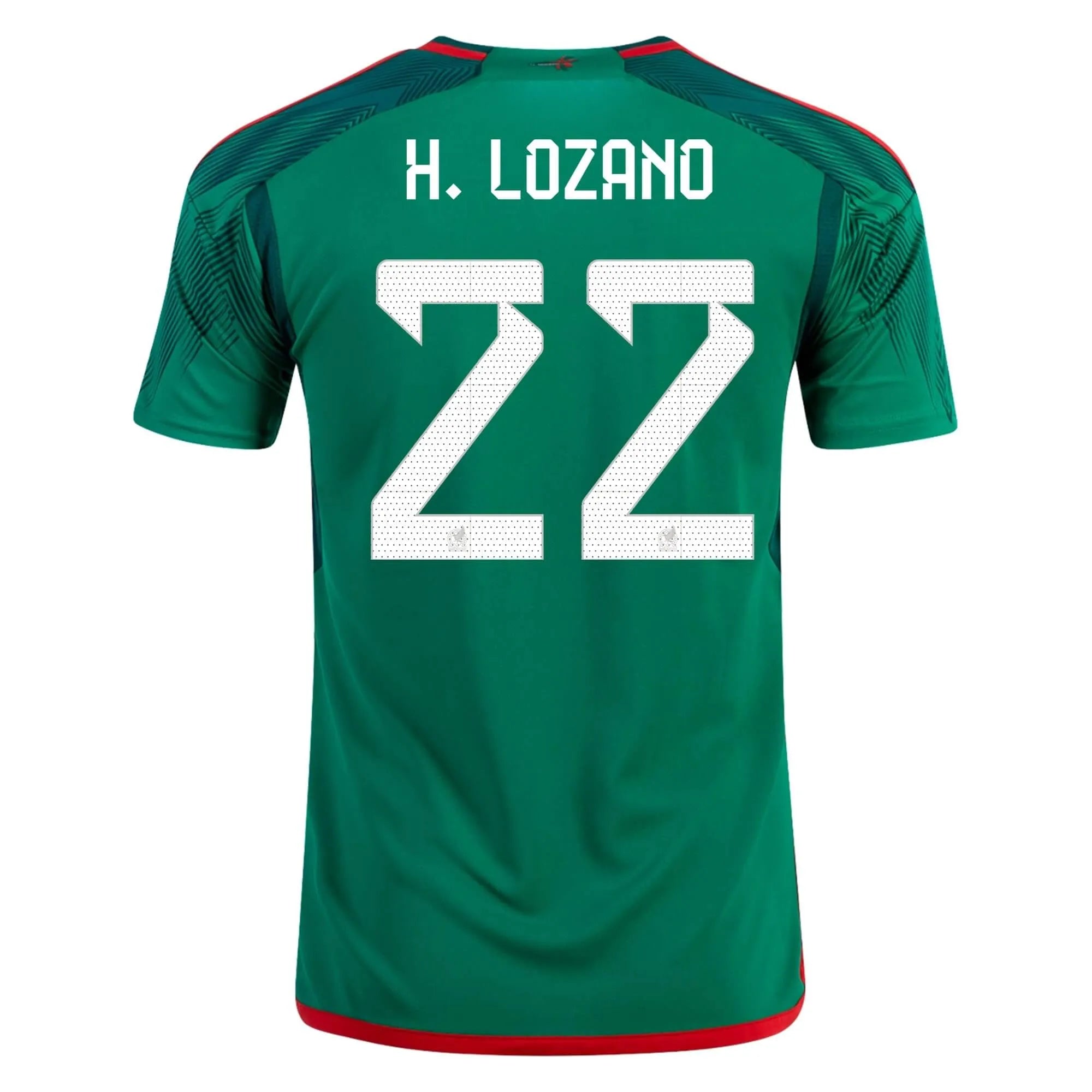 Adidas, Maglia adidas 2022-23 Messico Home - Verde-Rosso