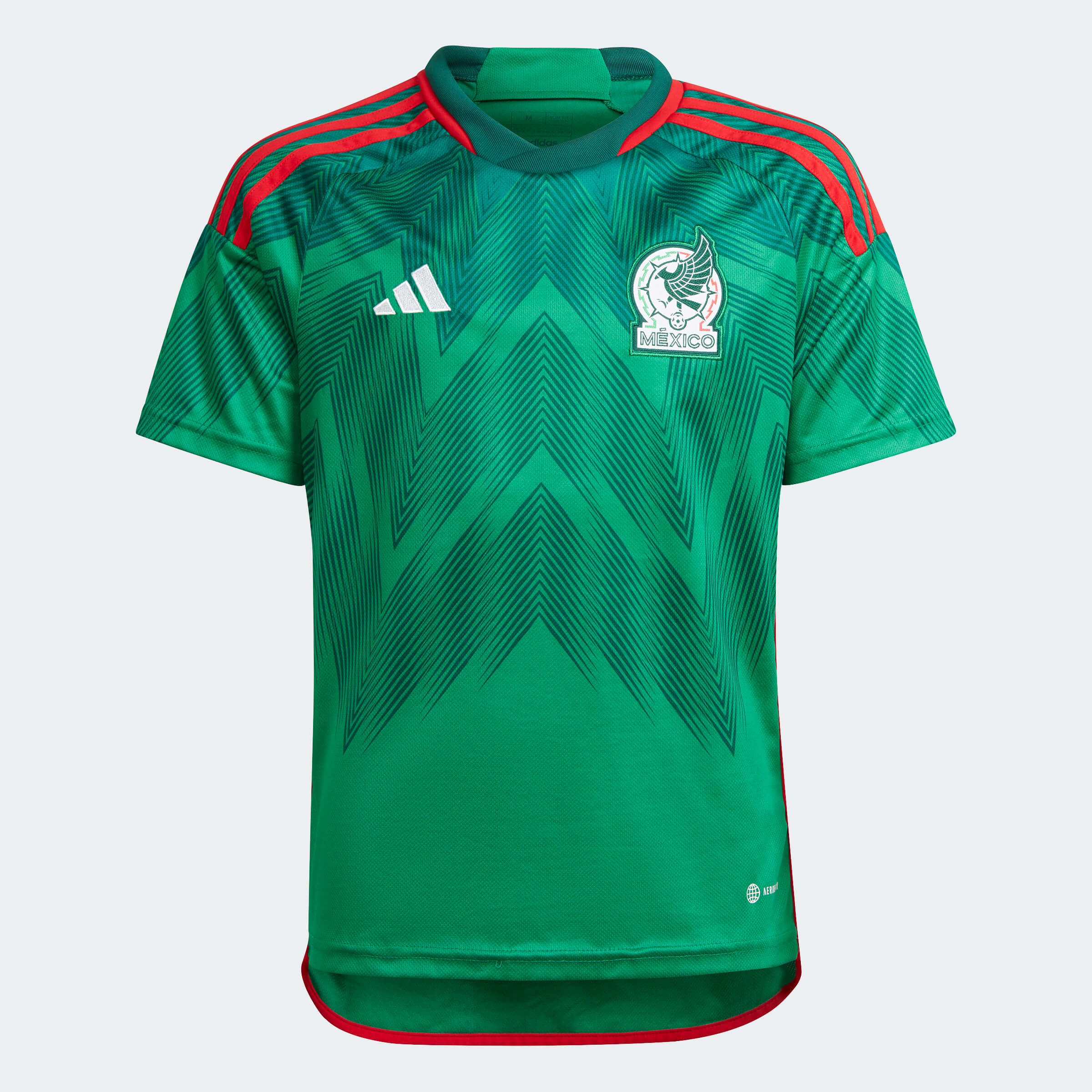 Adidas, Maglia adidas 2022-23 Messico Youth Home - Verde-Rosso