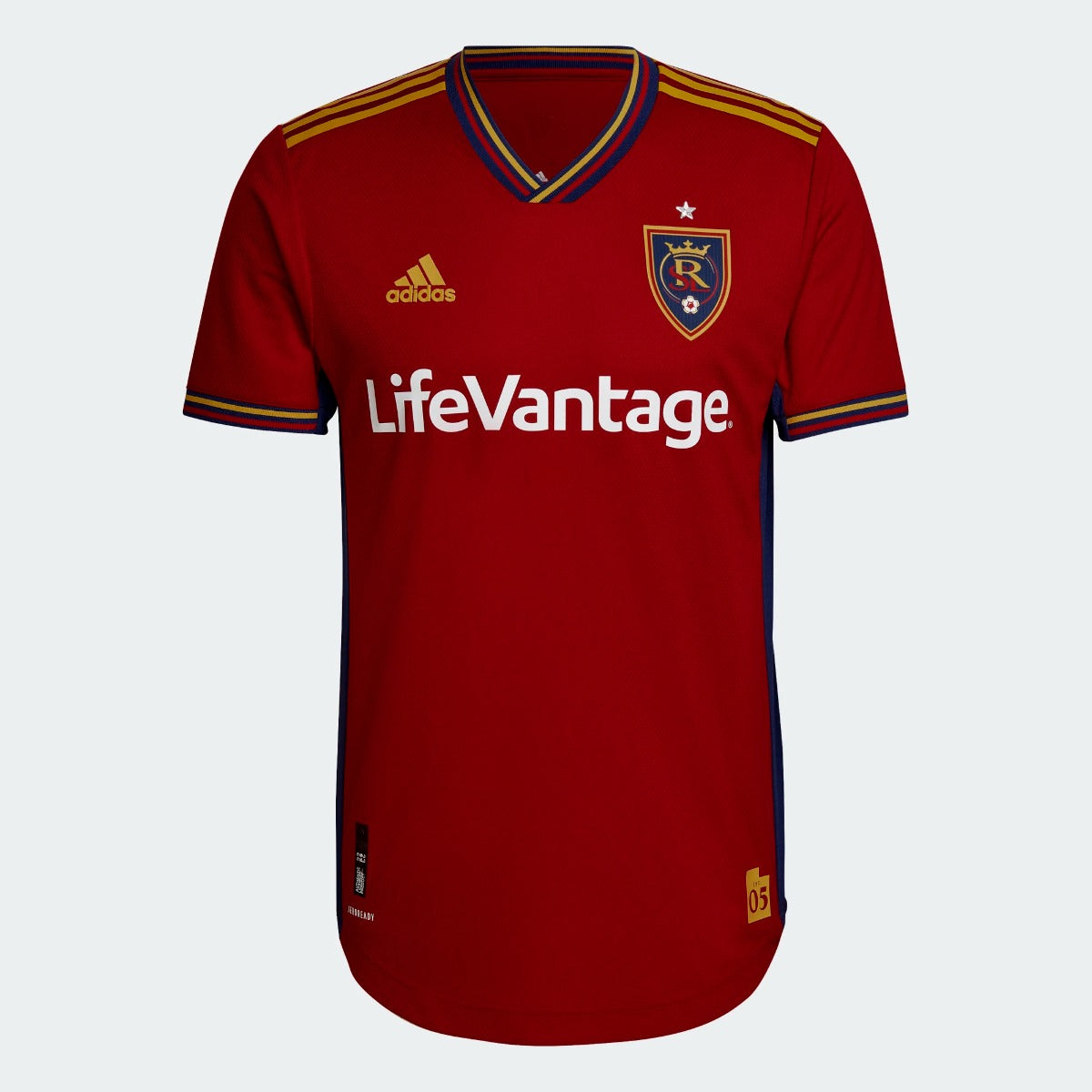 Adidas, Maglia adidas 2022-23 Real Salt Lake Authentic Home - Victory Red-Sharp Yellow