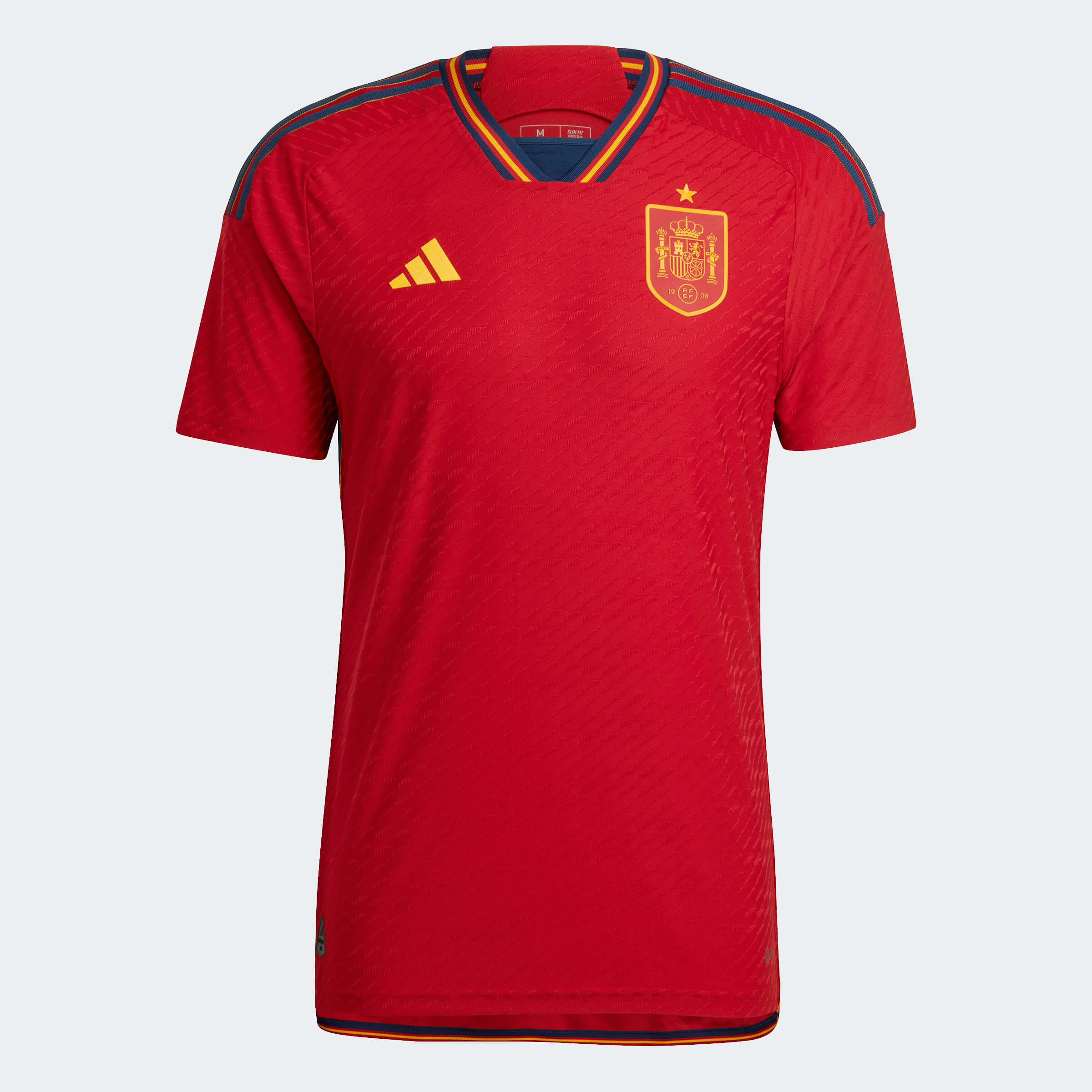 Adidas, Maglia adidas 2022-23 Spagna Authentic Home - Rosso-Navy