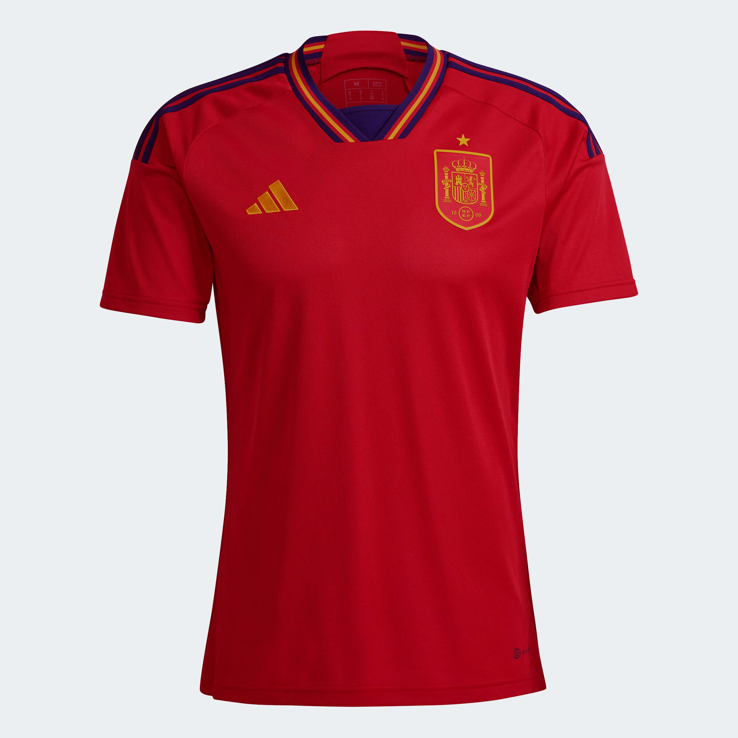 Adidas, Maglia adidas 2022-23 Spagna Home Rosso-Navy