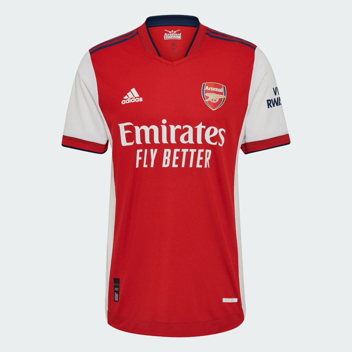 Adidas, Maglia autentica Adidas 2021-22 Arsenal Home - Scarlet-Bianco