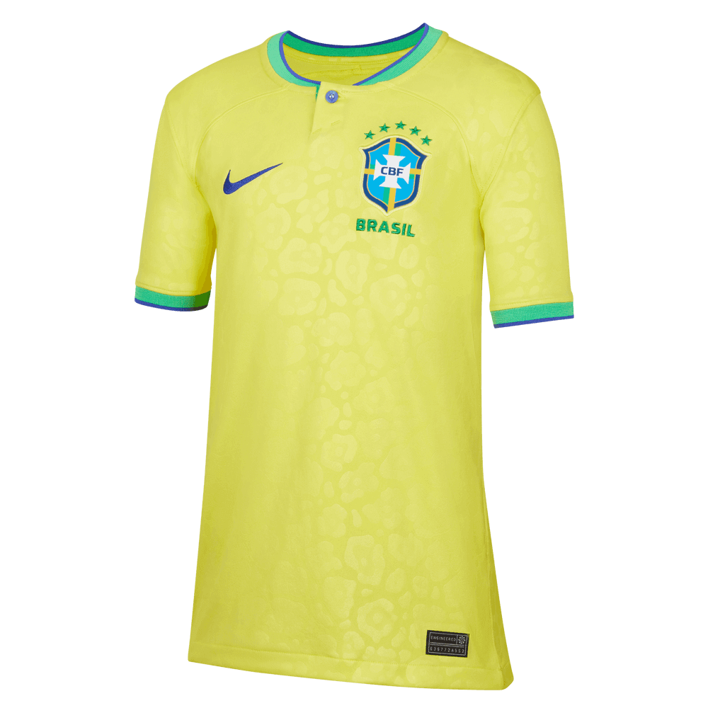 Nike, Maglia casalinga giovanile Nike 2022-23 Brasile - Giallo