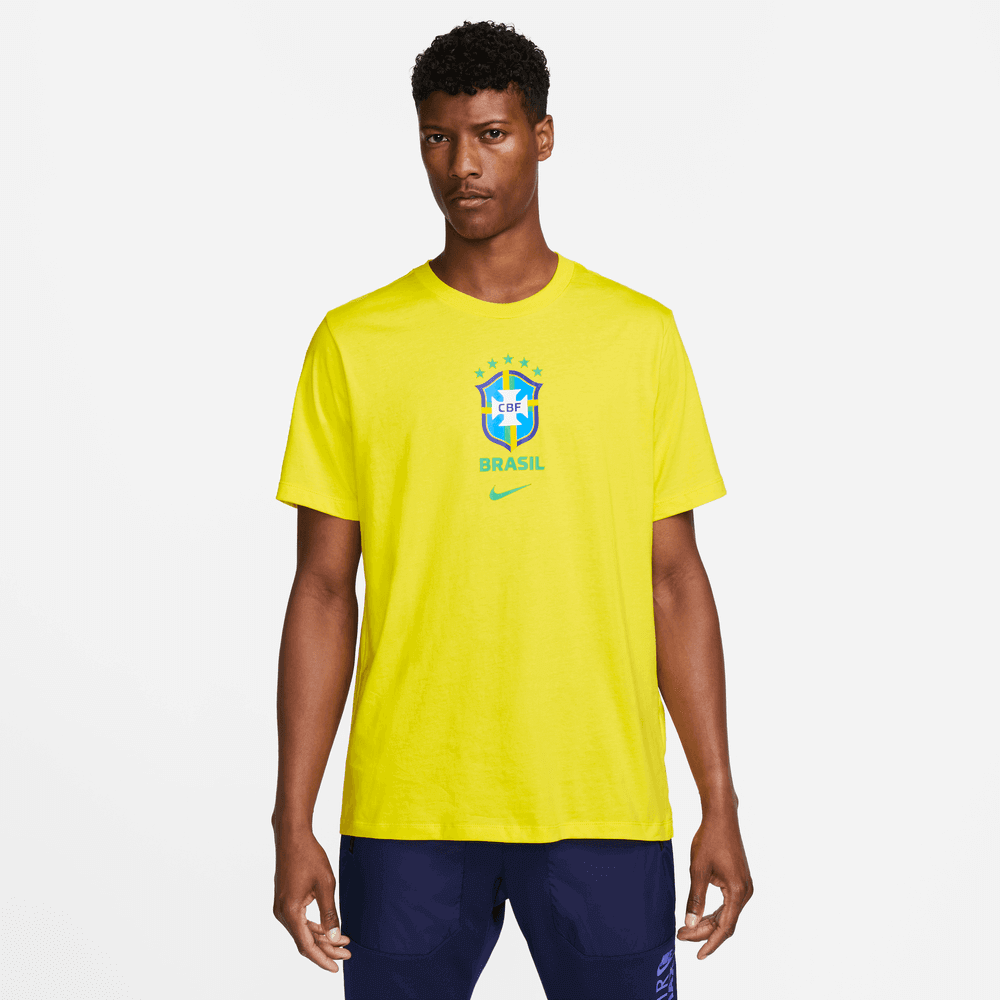 Nike, Maglia con stemma del Brasile 2022-23 Nike - Giallo