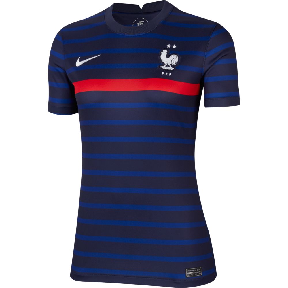Nike, Maglia da calcio Nike 2020-21 Francia Donna - Blu-Rosso