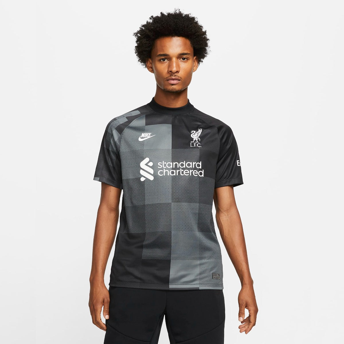 Nike, Maglia da portiere dello stadio del Liverpool Nike 2021-22 - Nero