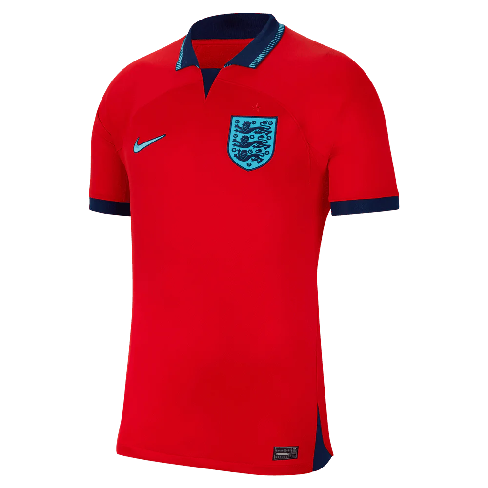 Nike, Maglia da trasferta Nike 2022-23 Inghilterra - Rosso-Blu Void
