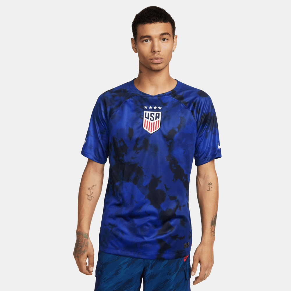 Nike, Maglia da trasferta Nike 2022-23 USA (taglio maschile) Bright Blue-Navy